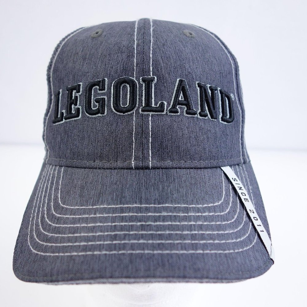 Legoland 3D Embroidered Dark Gray Baseball Cap‎ Hat Adjustable